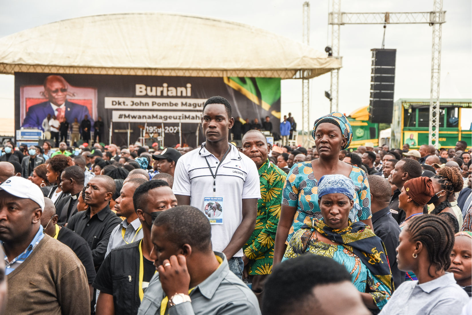 Mourners Attend The Last Funeral Of The Late President Magufuli The