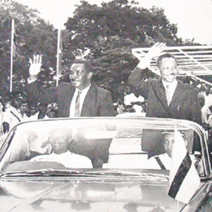 Key participant of the Tanganyika, Zanzibar unification ceremony in ...