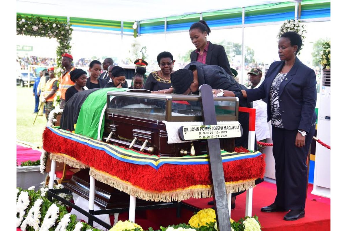 VIDEO: Former First Lady Janeth Magufuli pays respect to her late ...