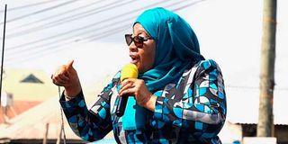 Tanzanian President Samia Suluhu.