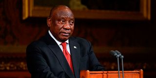 South Africa's President Cyril Ramaphosa 