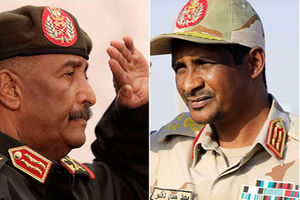 Sudan rmy chief al-Burhan and RSF's Daglo Hemedti