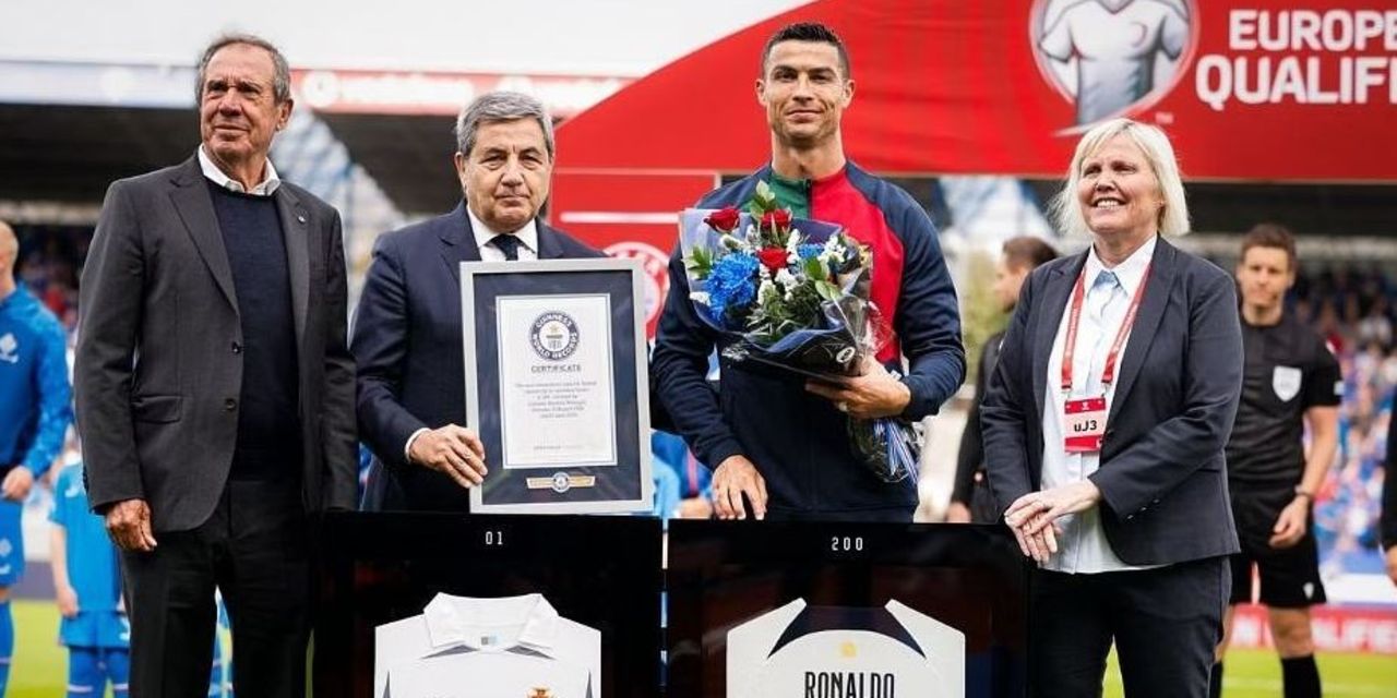 Ronaldo Receives Guinness World Record Certificate For Most Caps ...