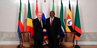 Ramaphosa and Putin