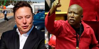 Elon Musk and Julius Malema