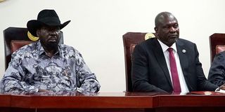 President Salva Kiir and Riek Machar