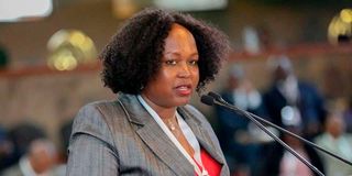 Outgoing EAC Secretary-General Veronica Nduva. 